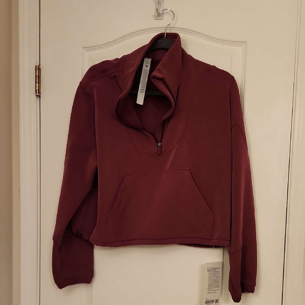 Lululemon Brushed Softstreme Ribbed Half Zip